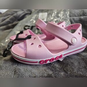 NWT CROCS Kids Light Pink Sandals